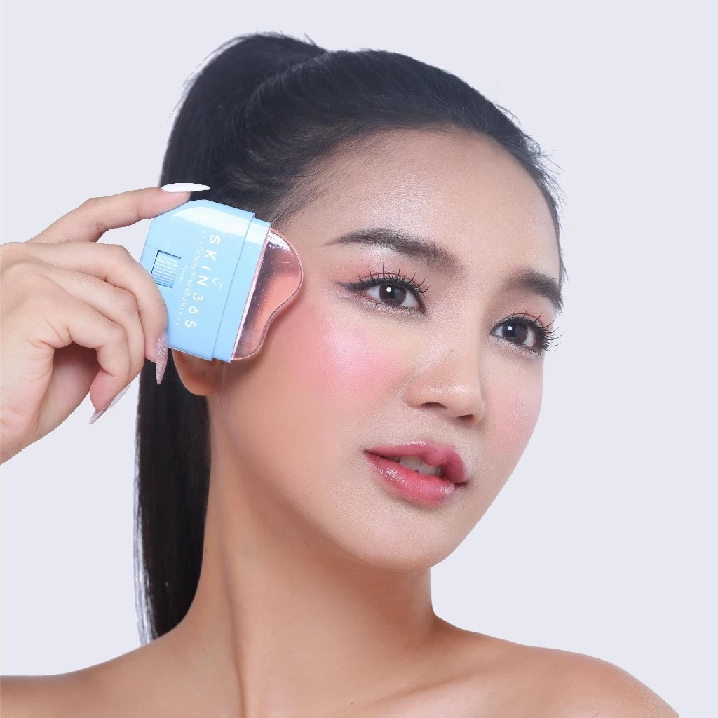 SKIN365 GLOSSY KISS BLUSH บลัชออนเปลี่ยนสีตามค่า pH thumbnail 8