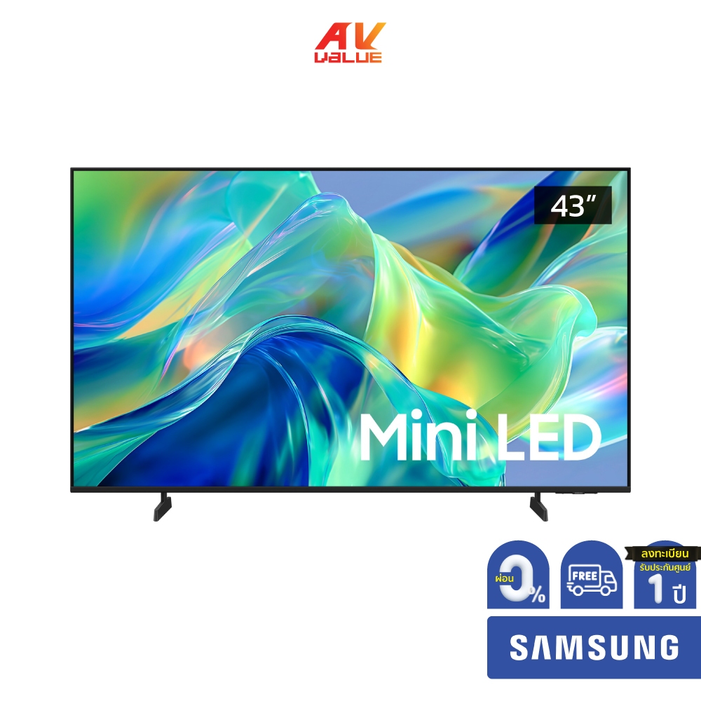 Samsung Mini LED 4K TV รุ่น UA43M1EHAKXXT ทีวีขนาด 43 นิ้ว M1EH Series ( 43M1EH , 43M1E , M1E ) ** ผ
