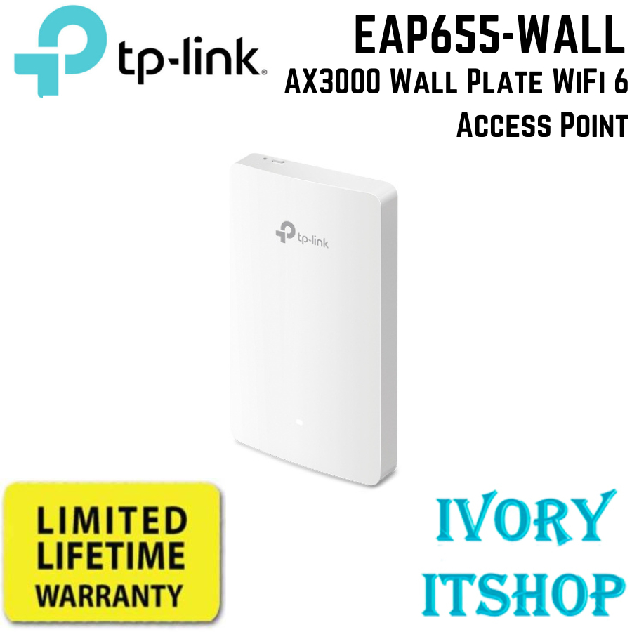 TP-Link EAP655-Wall AX3000 Wall Plate WiFi 6 Access Point