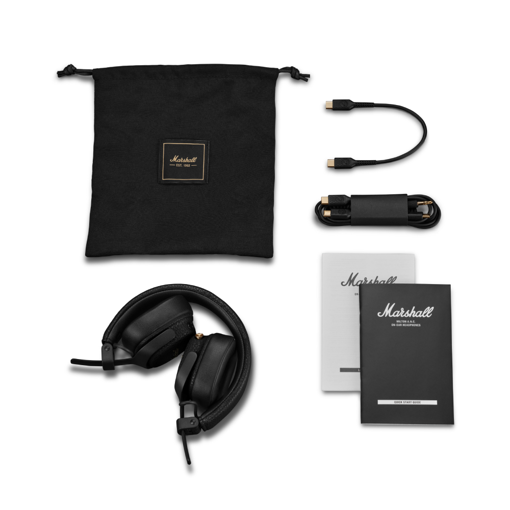 หูฟังครอบหู Marshall Milton A.N.C. Black by Banana IT รูปที่ 7