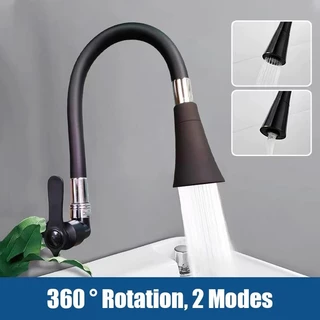 【ซิลิโคนกันรั่ว】ก๊อกน้ำห้องครัว 360° หมุนได้รอบทิศ หัวก๊อก304สแตนเลส ทนทาน ล้างจานสะดวก ติดตั้ง2ขั้นตอนง่ายๆ
