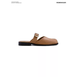 WOMENAGER - Jane Tabi สี Tan รองเท้าแตะคัทชูเปิดส้น สวมใส่ง่าย