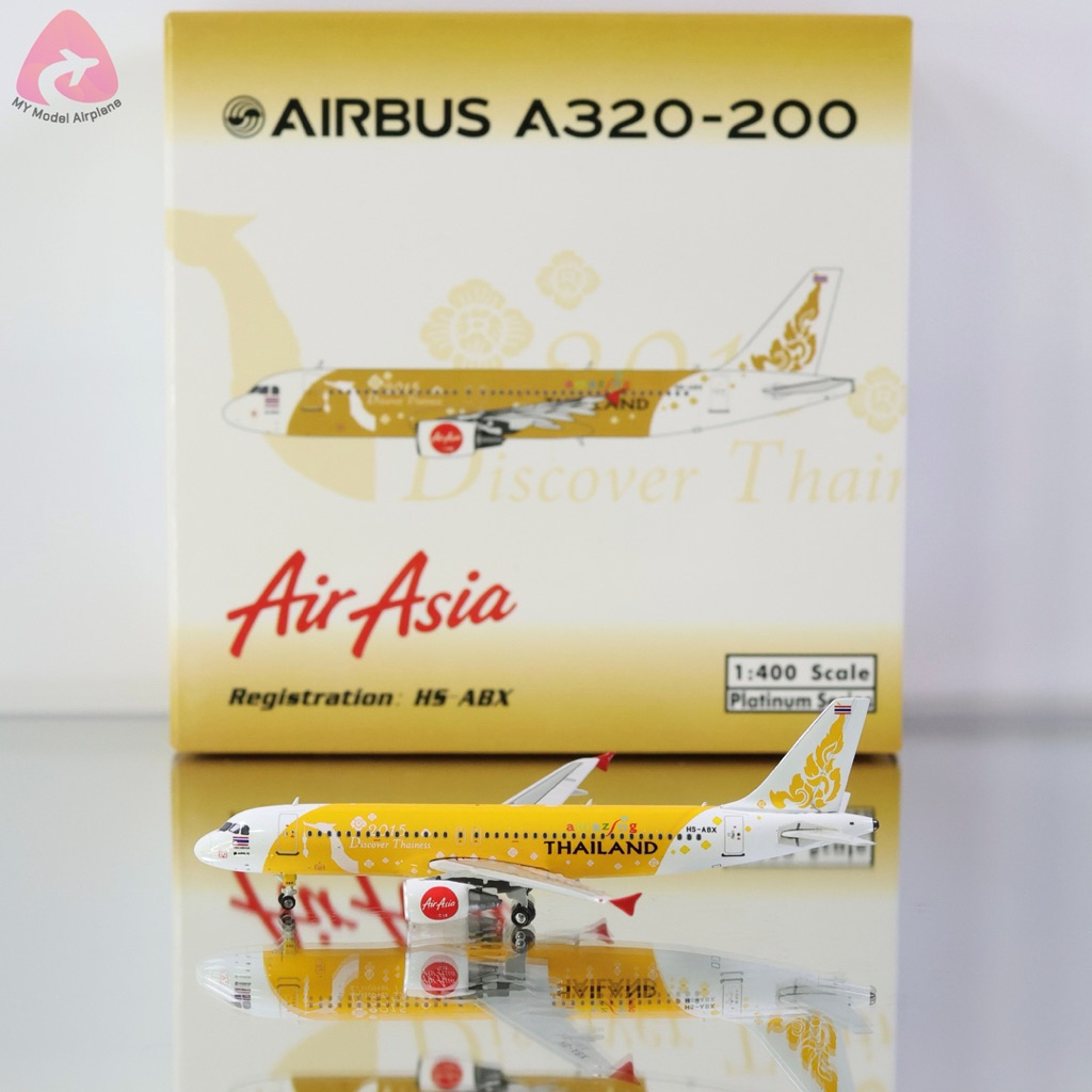 โมเดลเครื่องบิน Thai AirAsia A320-214 HS-ABX "Amazing Thailand" [PH11158] Phoenix Model 1:400 [พร้อม