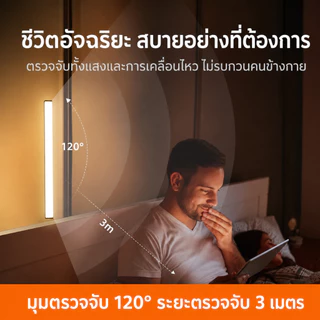 YOWXII ไฟเซ็นเซอร์ ไฟอัตโนมัติเซนเซอร์ ไฟติดห้องนอน ไฟติดผนังไร้สาย ไฟไร้สาย ไฟเซ็นเซอร์แบบพกพา