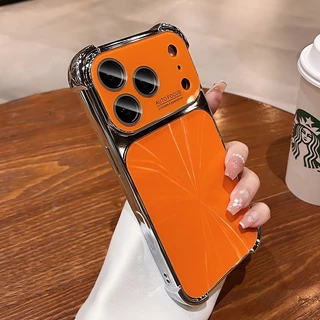 หน้าต่างบานใหญ่ ถุงลมนิรภัย ลายเลเซอร์ ชุบด้วยไฟฟ้า นุ่ม เคสโทรศัพท์ Phone Case For iPhone 17 16 15 14 13 Pro Max Plus