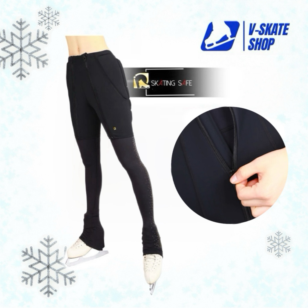 V-Skate กางเกงกันกระแทก อุปกรณ์ป้องกันสะโพก สำหรับกีฬา Hockey Figure Skate Hip Protector