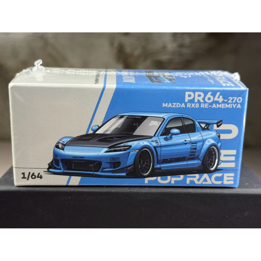 ▫️Mazda RX8 Re-Amemiya PR640270 Scale 1:64 ยี่ห้อ Pop Race