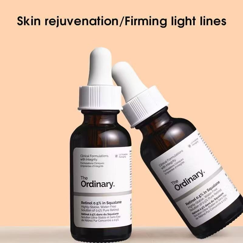 The Ordinary Retinol 0.5% ใน Squalane Firming ต่อต้านริ้วรอยริ้วรอยจางลง 30ml