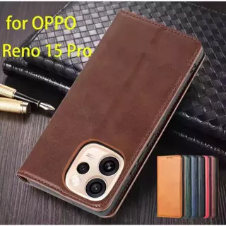 เคสฝาพับหนัง สำหรับ Oppo Reno15 Reno15F Reno15Pro Reno15ProMax เคสกันกระแทกฝาพับ พร้อมช่องใส่บัตร