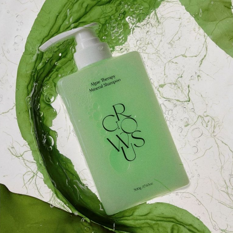 [แชมพูแร่ธาตุบำบัด] GROWUS Algae Therapy Mineral Shampoo 500 ml./16.91 fl.oz.