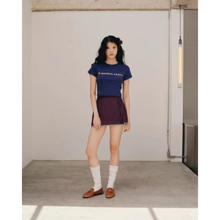 maison KEEPS | The Classic Mark Logo Cropped Tee | เสื้อยืดทรง Cropped