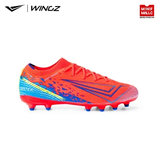 รองเท้าสตั๊ด Wingz รุ่น Vortex Neon Pink 2026 รองเท้าฟุตบอล ผ้า Knit Touch กระชับเท้า น้ำหนักเบา สวมใส่สบาย
