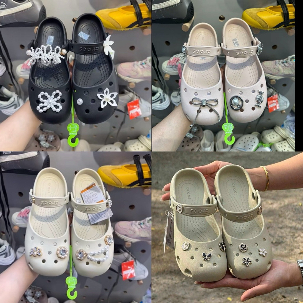 แถมฟรีจิ้บบิท✨ รองเท้า Classic Ballet ทรงบัลเล่ต์เป็นset ใส่สบาย  ส้นไม่เตี้ยมาก ดูขาเรียว