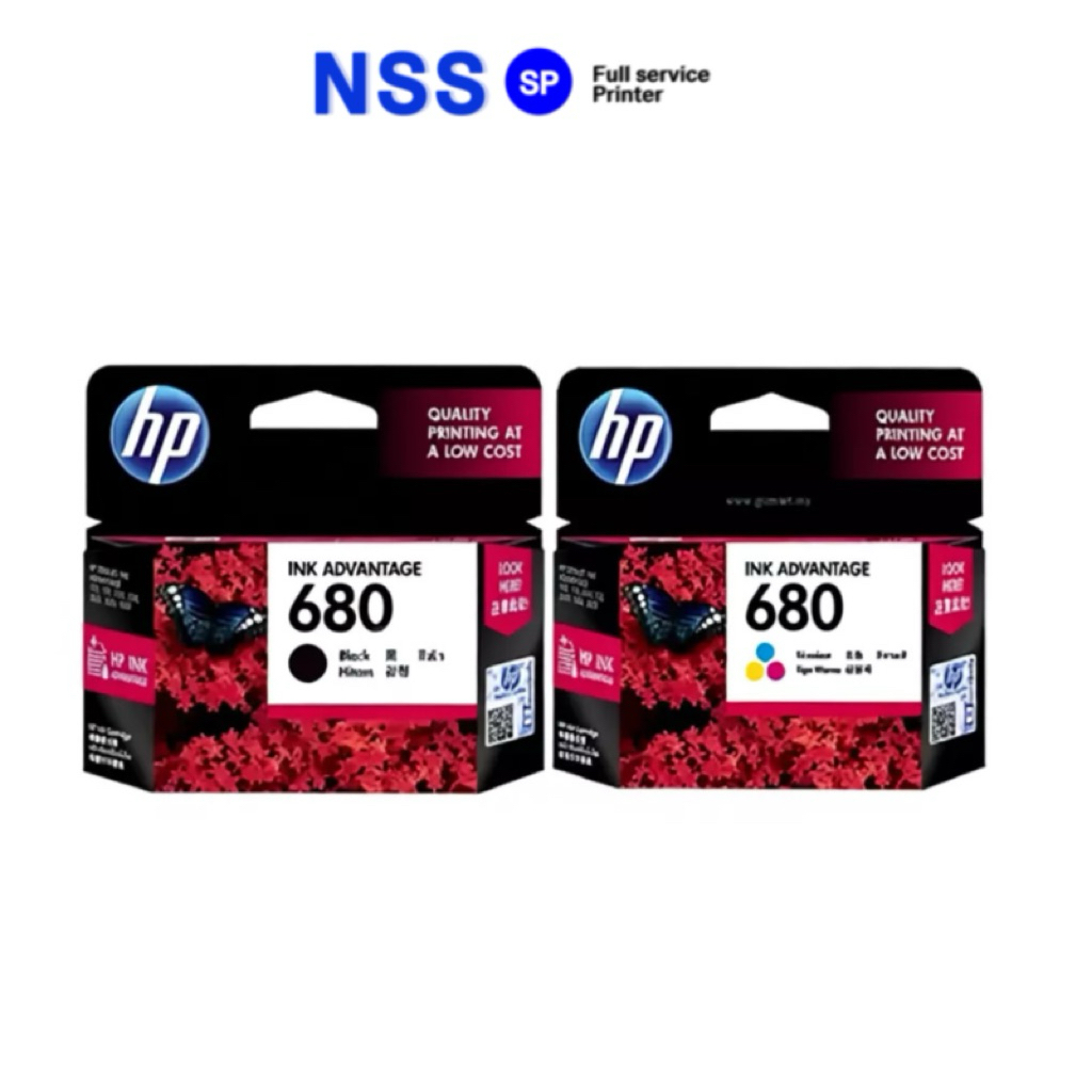 HP 680 F6V27AA Black ตลับหมึกอิงค์เจ็ท สีดำ ของแท้ (480 แผ่น)