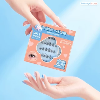 Bohktoh x 4U2 รุ่น Bare Lashes ขนตาแบบช่อมีกาวในตัวงอนสวยเป็นธรรมชาติ