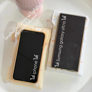 กระเป๋าใส่โทรศัพท์บุใยนุ่ม ใส่โทรศัพท์ได้ทุกรุ่น ลายน่ารักๆ รุ่น cutie phone bag flure.bags