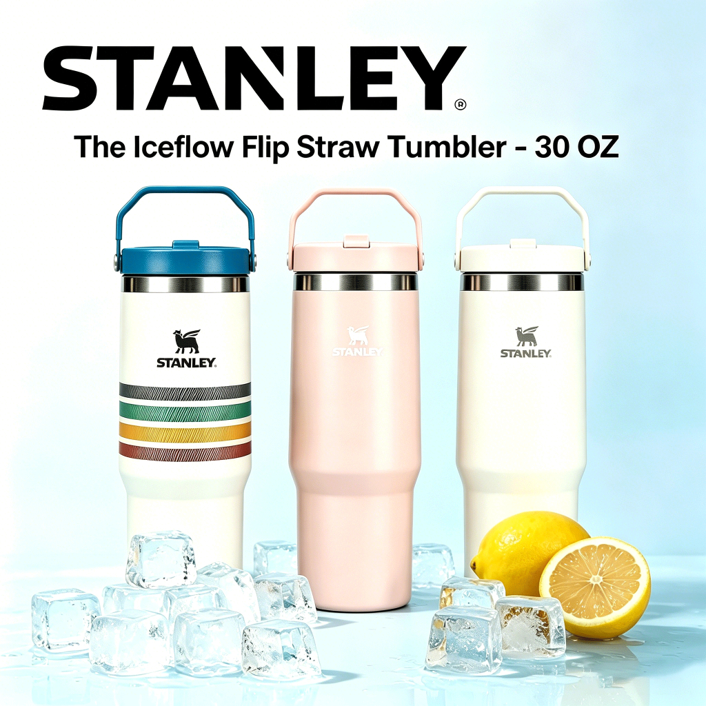 ของแท้100% STANLEY Iceflow Flip Straw 30oz แก้วเก็บความเย็น พร้อมส่ง