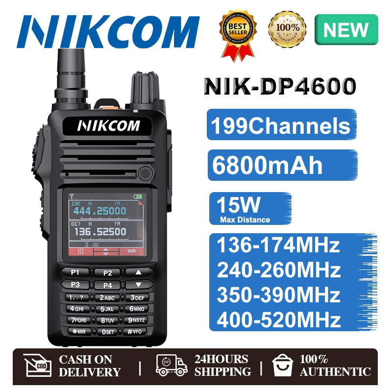 Walkies Talkie NIKCOM DP4600 วิทยุสื่อสาร 4G Poc 6800mAH 136.00-520.00 NO SIM Card การสื่อสารทางไกล 