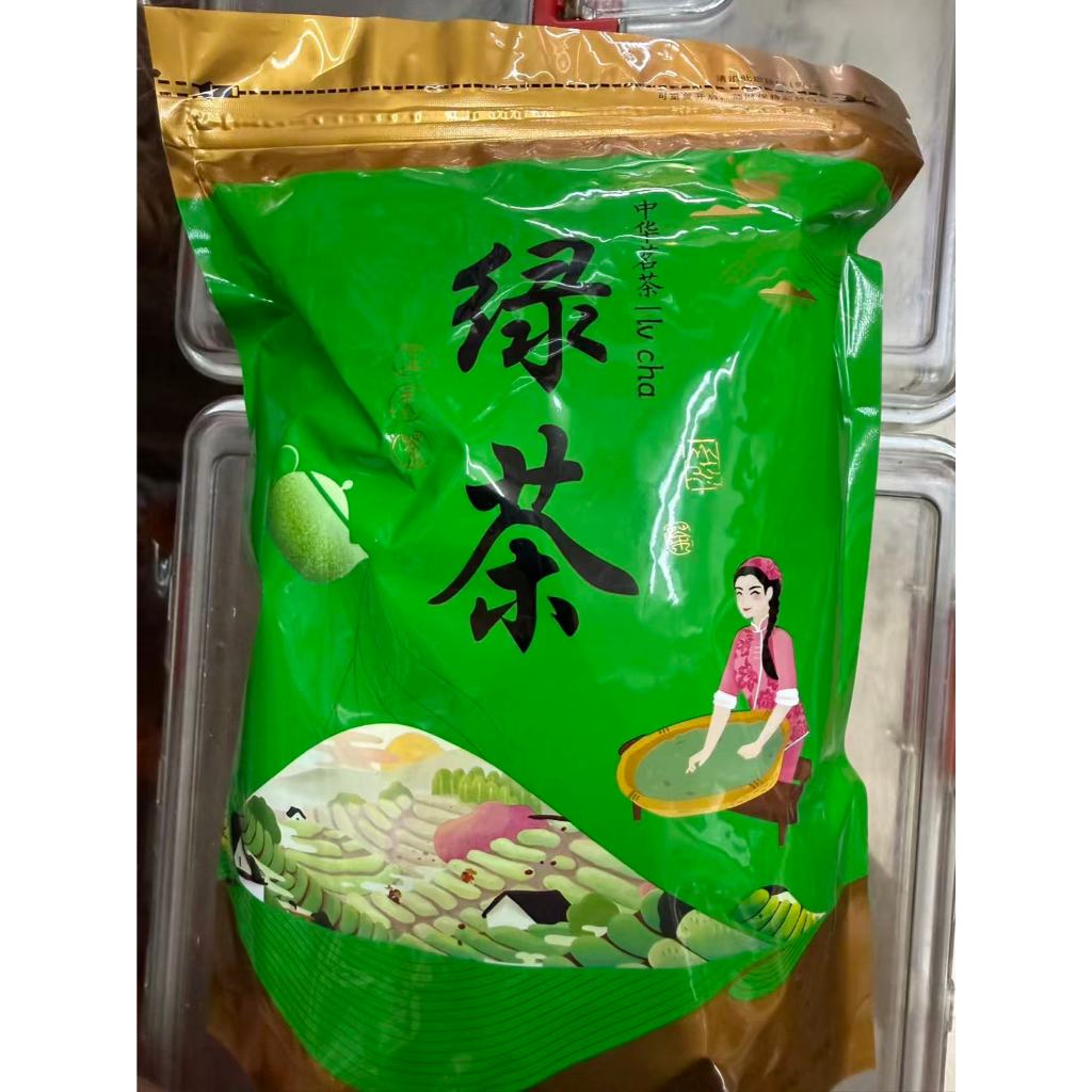 ชาเขียวขั้นสูง(高级绿茶T2)500g,ร่าเริงขึ้น ,ปรับปรุงภูมิคุ้มกัน ,ทำความสะอาดกระเพาะอาหาร