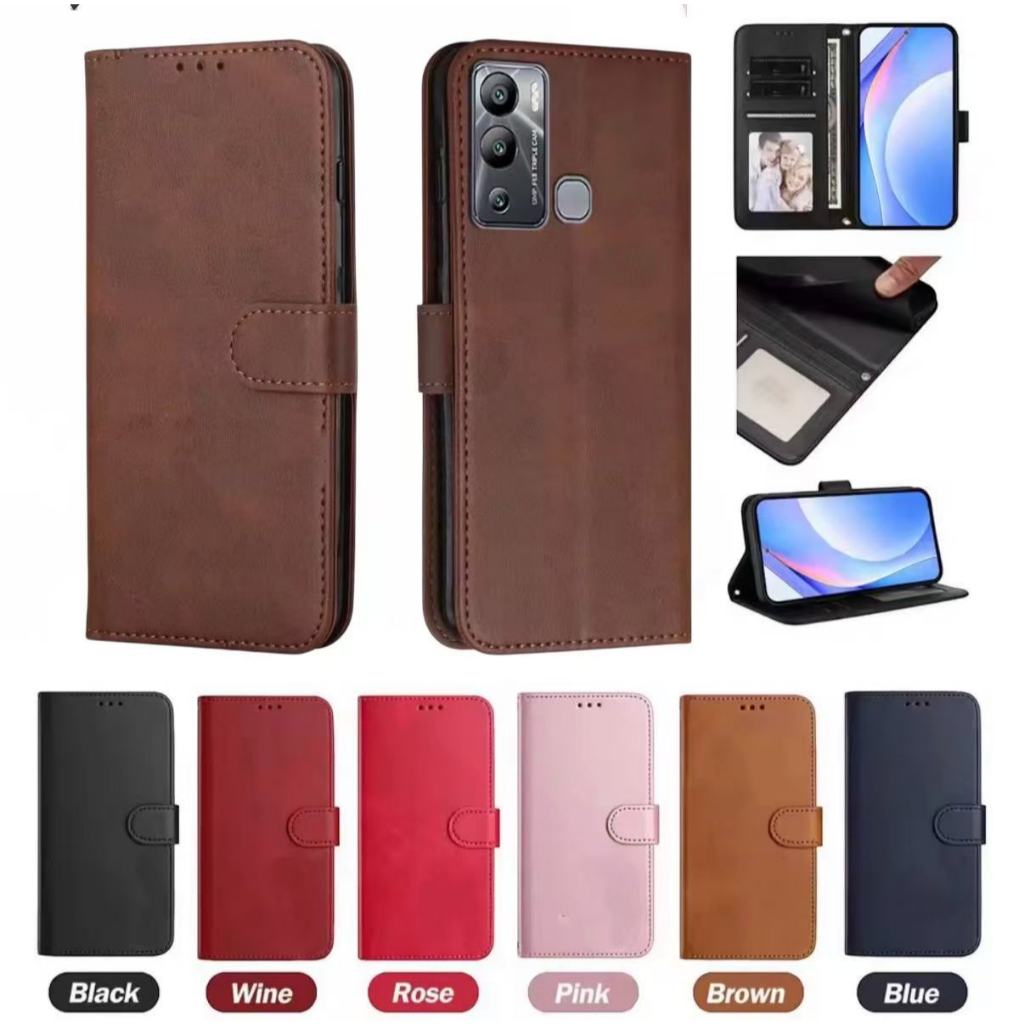 เคสฝาพับหนัง ล็อคได้ สำหรับ iNfinix Hot9Plya Hot10 Hot10Play Hot12i เคสกันกระแทกฝาพับ พร้อมช่องใส่บัตร