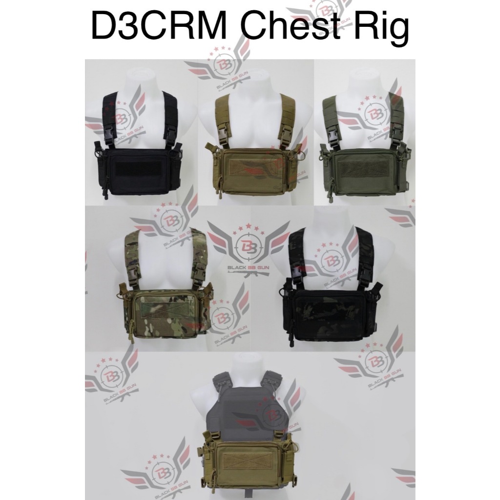 PB01 D3CRM Chest Rig (Micro Chest Rig) (เสื้อเอี๊ยมตกปลา/สายโยงบ่า รุ่น D3CRM) 10BP