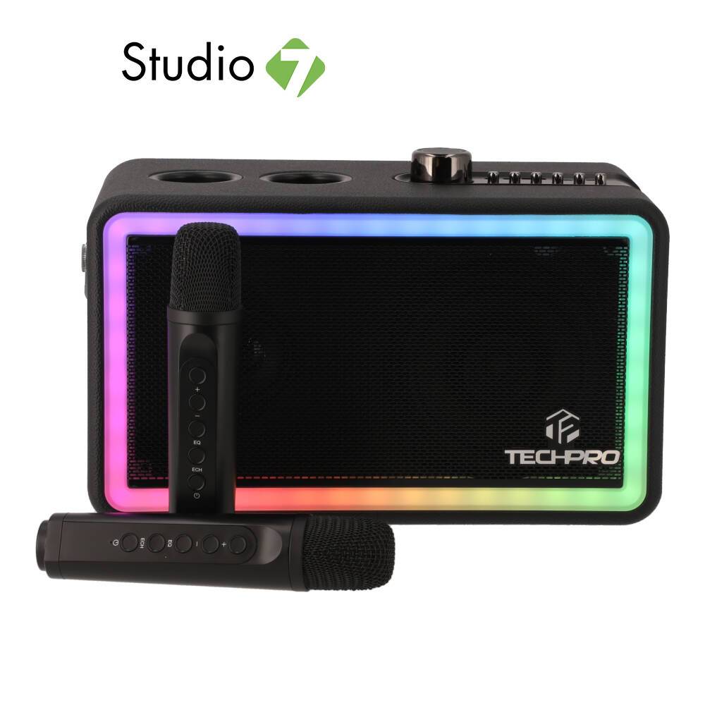 ลำโพงบลูทูธ TECHPRO Karaoke SP500 Black by Studio7