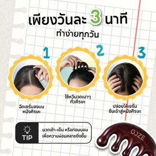OJZE Scalp Therapy Comb หวีไม้จันทน์