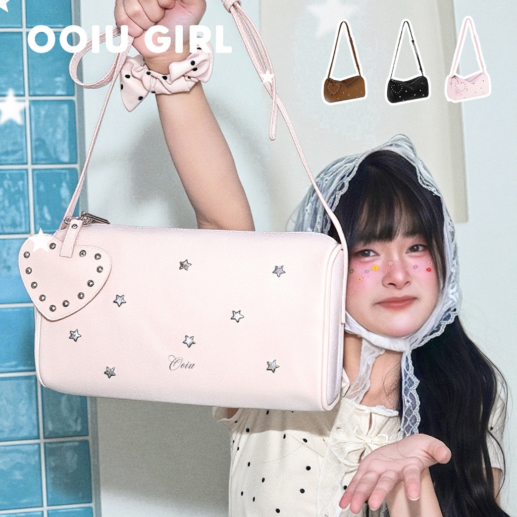 OOIU Bag Qingqing Bag กระเป๋าสะพายไหล่ กระเป๋าครอสบอดี้ ดวงดาว รุ่นชิงชิง OOIU