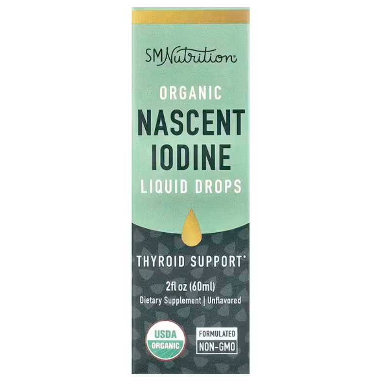 SMNutrition, Organic Nascent Iodine Liquid Drops, Unflavored , 2 fl oz (60 ml)