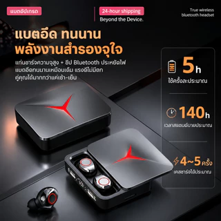 Metavice หูฟังเกมมิ่งไร้สาย Bluetooth ENC Low Latency เสียง HiFi Stereo พร้อมจอ LED Touch Control ME035