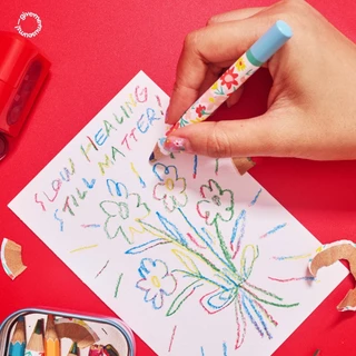 COLOR PENCIL ดินสอสีไม้แท่งกลม แกนไส้ 4 สี give.me.museums