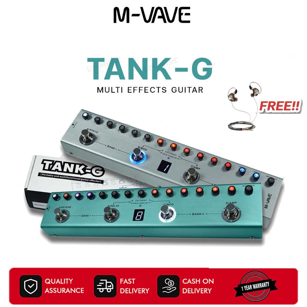 M-Vave Tank-G V2 มัลติเอฟเฟค M-Vave Tank G TankG V2 Multi Effects ประกันศูนย์ไทย