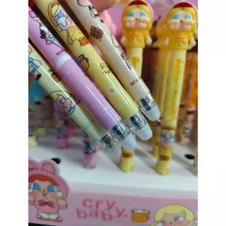 🎀กล่อง 36 ด้าม K052-065🎀ปากกาลบได้หัวการ์ตูน หมึกน้ำเงิน เขียนลื่น แห้งไว สามาถลบได้ เครื่องเขียนสำนักงาน โรงเรียน 🎀
