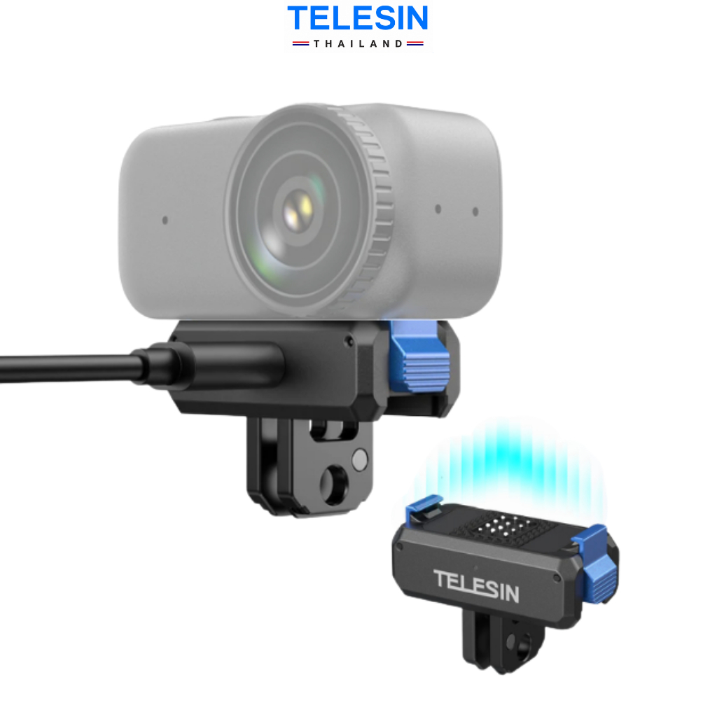 TELESIN DJI Osmo Nano Magnetic Quick-Release Charging Adapter Mount