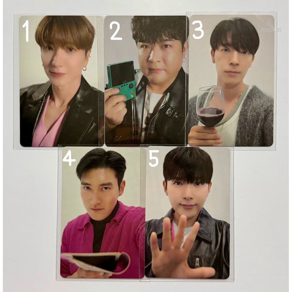 การ์ด Super Junior SMTOWN 2025 Leeteuk Shindong Donghae Siwon Ryeowook