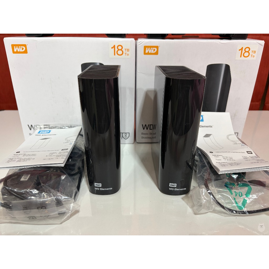 WD Elements 18 TB External Hard Drive (Ext HDD) มือสอง พร้อมส่ง