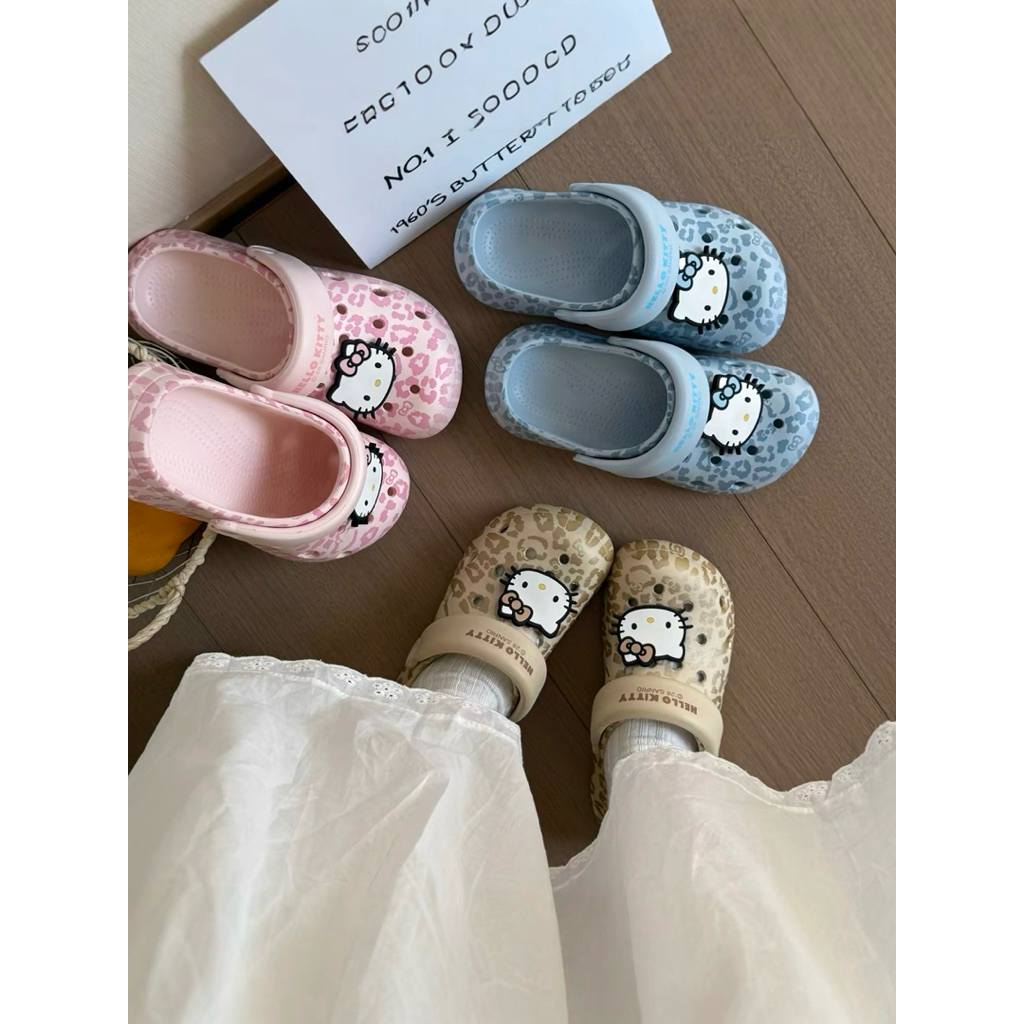 [พร้อมส่ง/โค้ดลด25%] Hello Kitty Slippers รองเท้า Hello Kitty น่ารักมากก 🥰