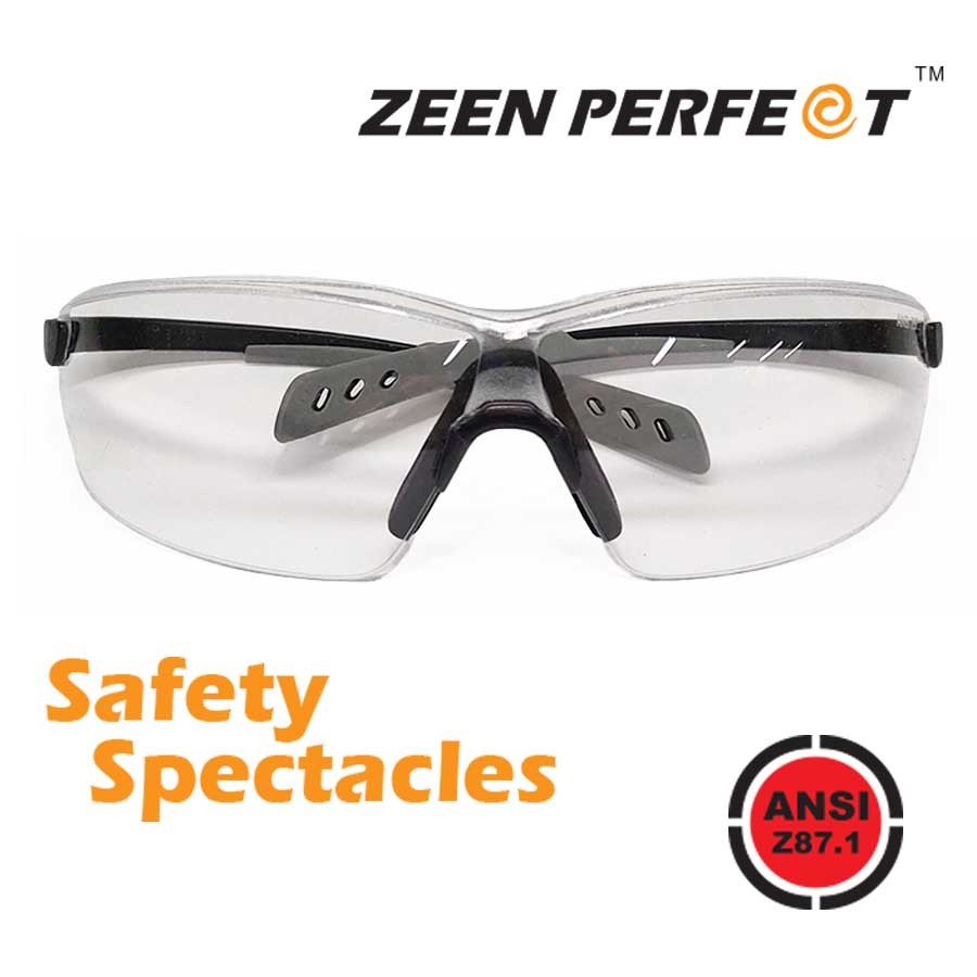 แว่นเซฟตี้ ZEEN PERFECT ราคาประหยัดพิเศษ Economic-Promotion กันลม กันฝุ่น มาตราฐาน ANSI Z87.1 USA Standard