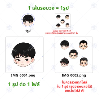 [DIY] สั่งทำสติ๊กเกอร์ไดคัท Dicut 100% ขั้นต่ำ 100ชิ้น ขนาด 2.5 - 6.5 cm อ่านเงื่อนไขก่อนกดสั่ง