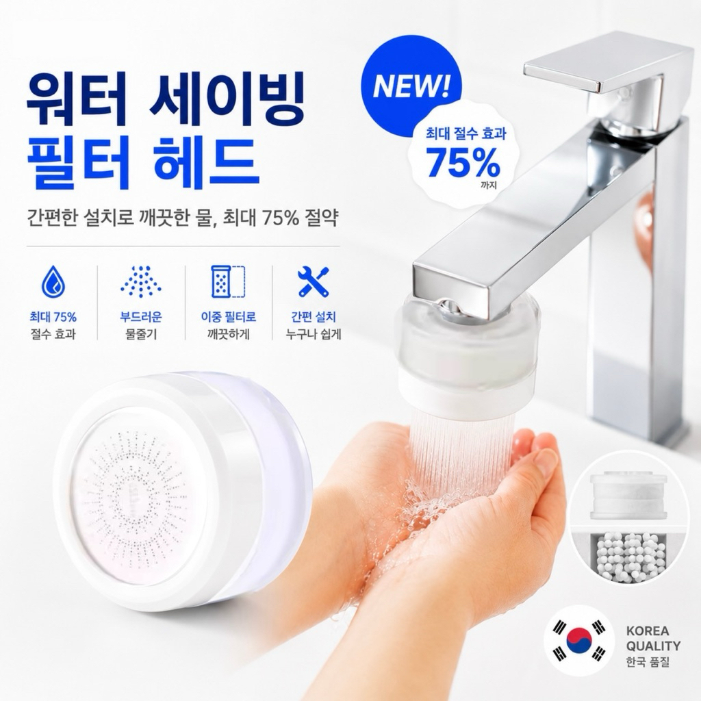 Krafter ก็อกกรองน้ำเกาหลีของแท้ ก็อกกรองอ่างล้างหน้า ซิ้งค์ล้างจาน รุ่น PRO CHLORINE 360° Korea Purewater Certified
