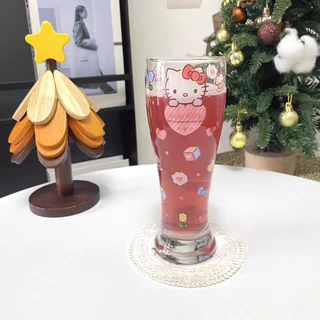 แก้วน้ำ ซานริโอ Sanrio450มล คิตตี้ มายเมโลดี้ คุโรมิ ชินามอลโรล ทนความร้อน สำหรับใช้ในบ้าน แก้วน้ำผลไม้ ลายการ์ตูนน่ารัก