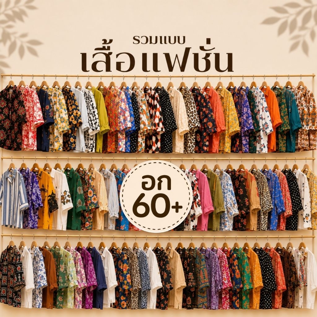 🌻 รวมแบบ  อก 60"++ เสื้อแฟชั่น สาวอวบ โอเวอร์ไซส์ 🌻 งานแบรนด์สวยใหม่ คัดเกรดพรีเมี่ยม 🌻(60101)