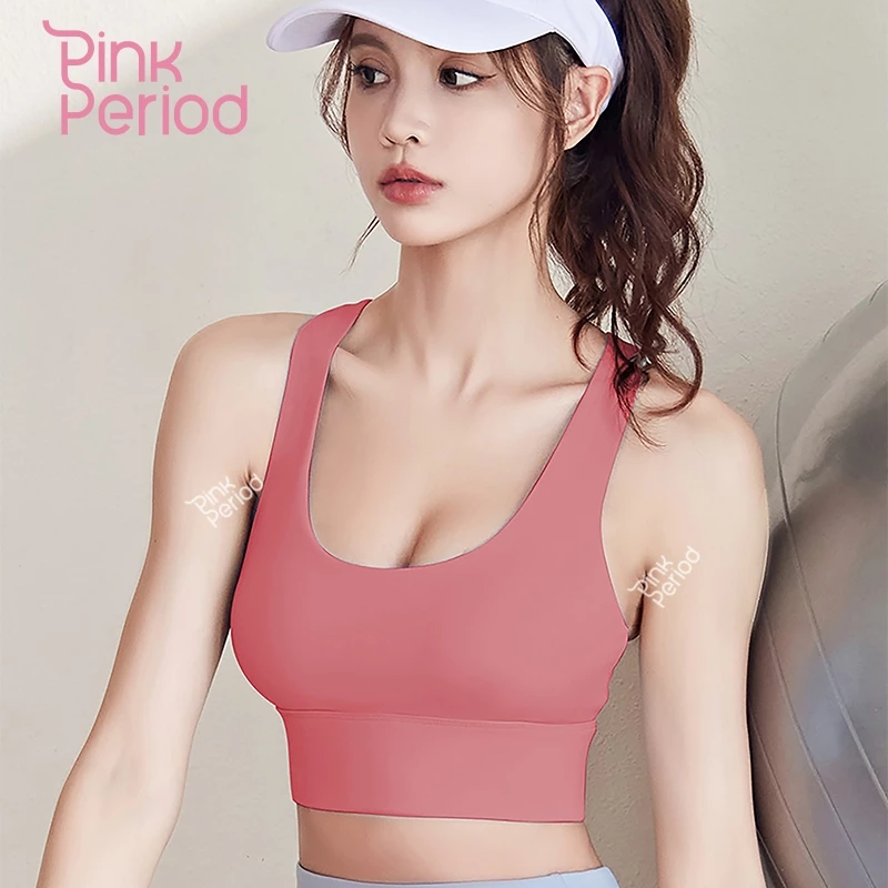 Pink Period สปอร์ตบรา สายไขว้หลัง โยคะ ฟิตเนส หลายสี thumbnail 3