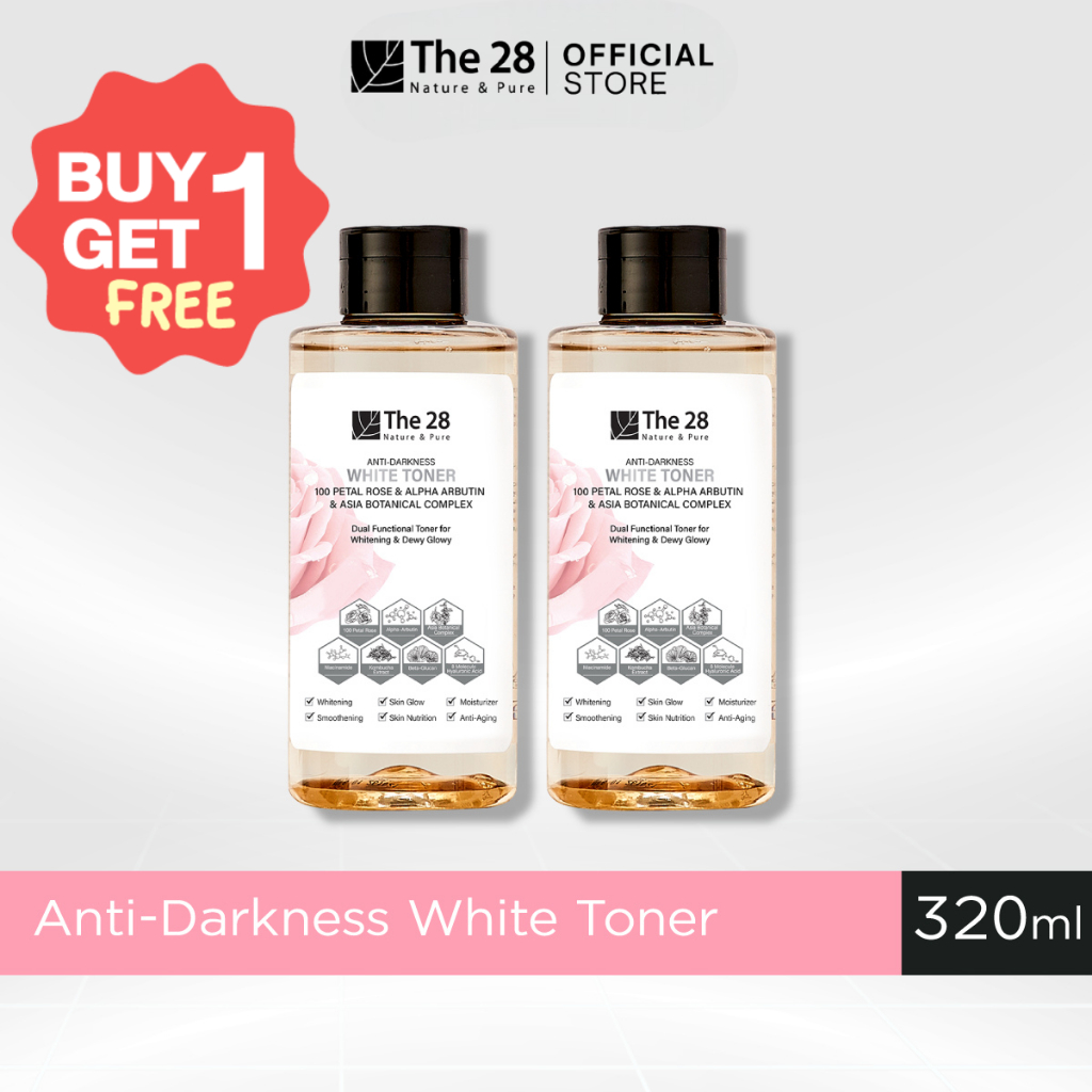 [  1 แถม 1   ] THE28 Anti-Darkness White Toner โทนเนอร์เพื่อผิวกระจ่างใส