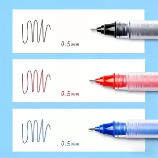 [ของแท้] M&G ปากกาโรลเลอร์บอล 0.5 mm รุ่น Si-pen ปากกาหมึกเจลแบบน้ำ หัวเข็ม เขียนลื่น ทนทาน(กล่อง 12 ด้าม) รุ่น ARP41871