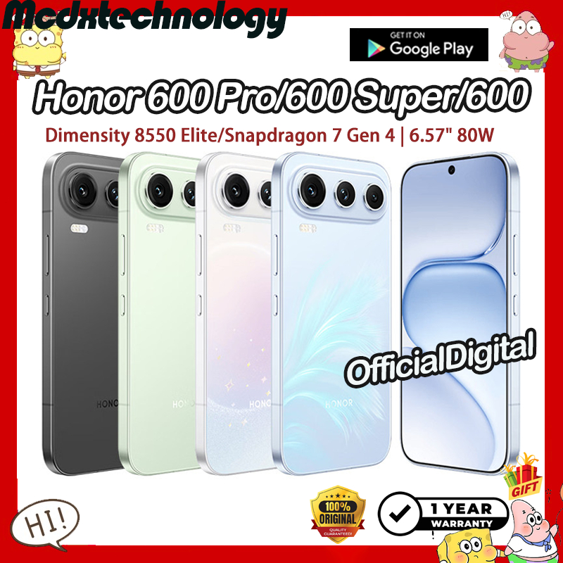 Honor 600 Pro Dimensity 8550 Elite Honor 600 Honor 600 Super Snapdragon 7 Gen 4 6.57" 80W | สนับสนุน