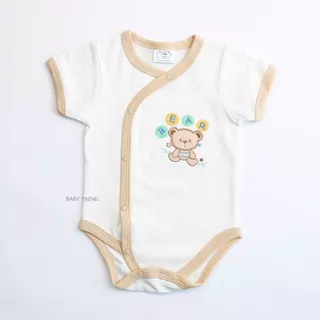 Kids Center ชุดบอดี้สูทเด็กแรกเกิด 0-9 เดือน Bodysuit ขาเว้ากระดุมสแน๊ปหน้า ลายน่ารัก ผ้าคอตตอน 100%