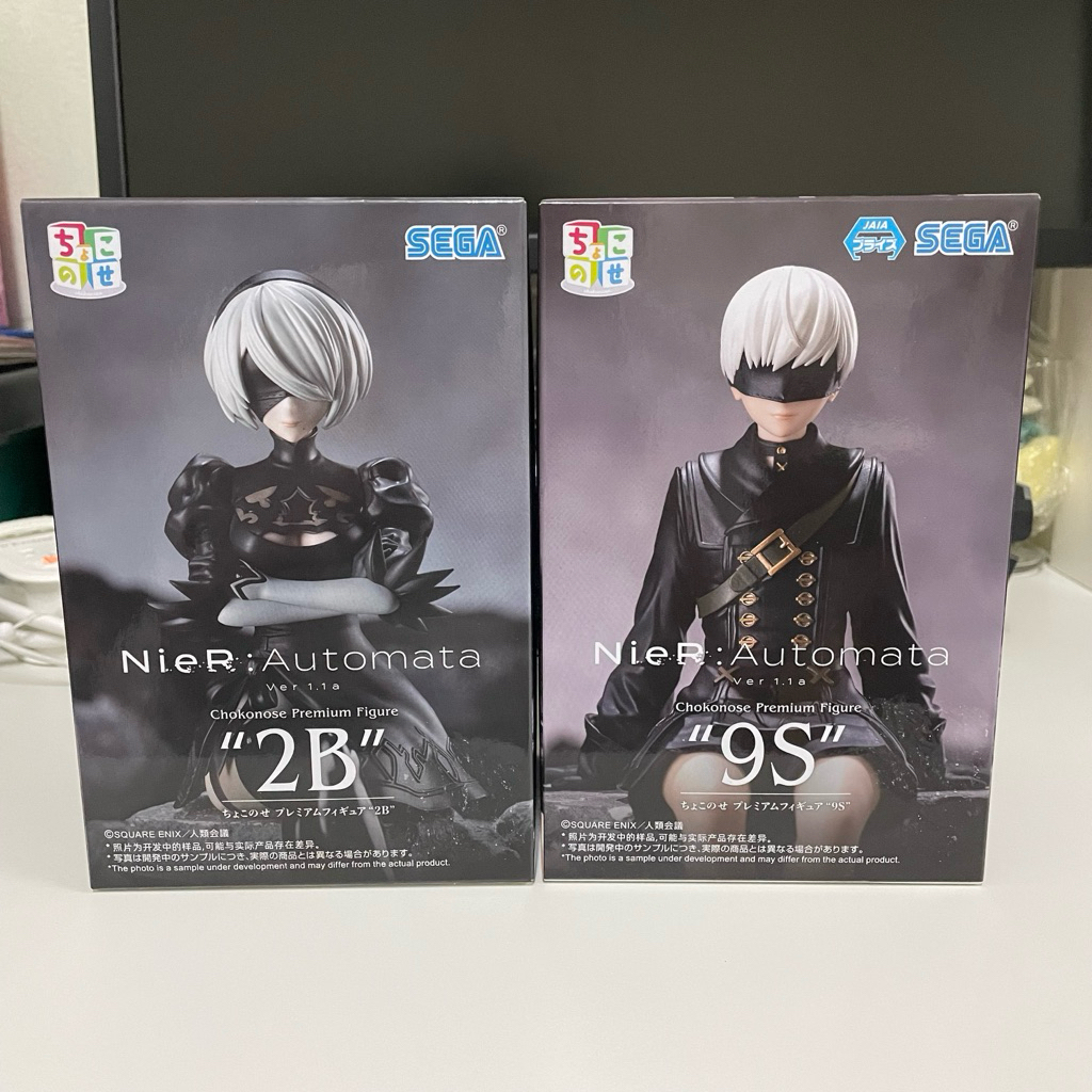 (พร้อมส่ง/ของแท้) ฟิกเกอร์ NieR:Automata ver.1.1a - ‘2B’ & ‘9s’ chokonose SEGA pm perching figure