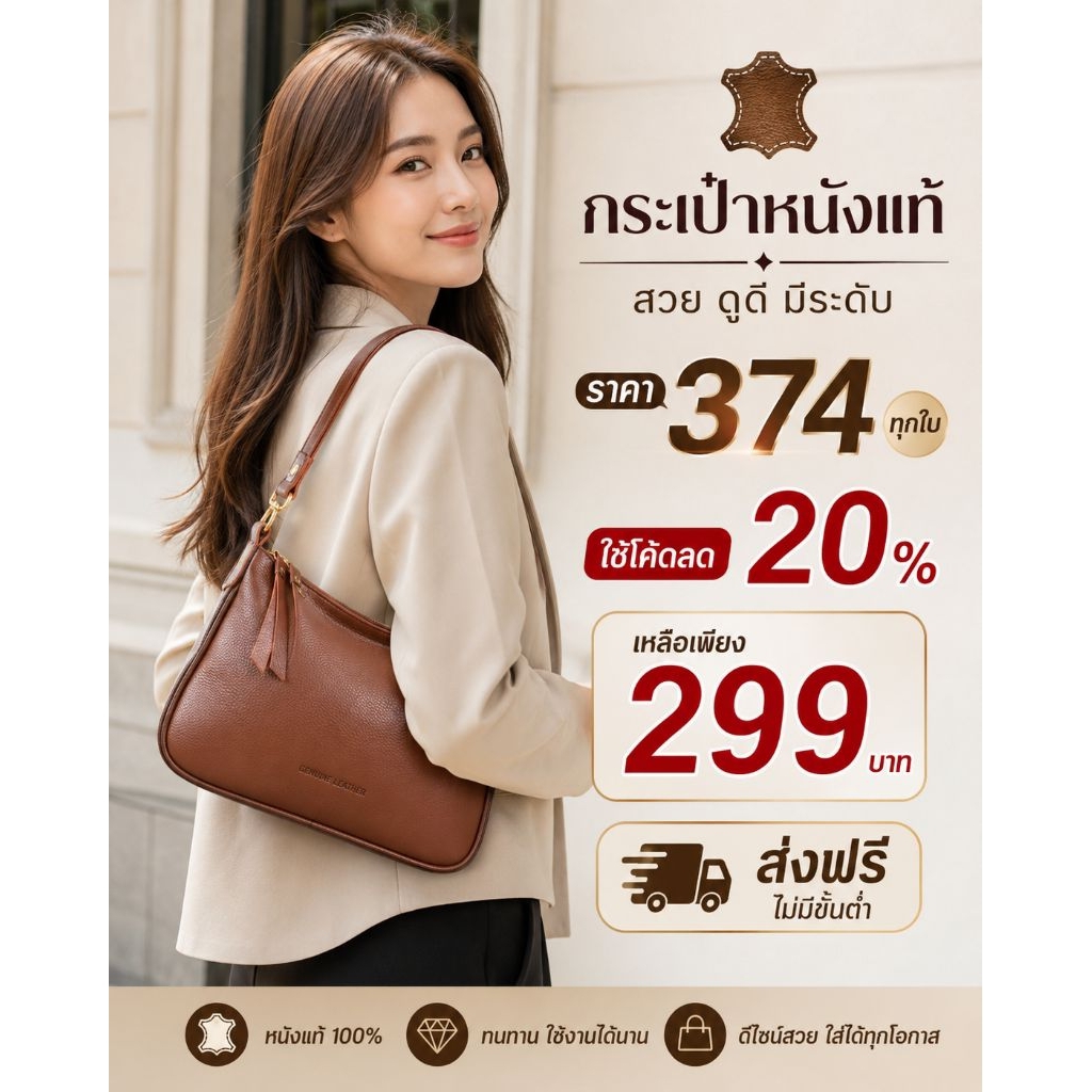 กระเป๋า live สด ต่ำทุน 374 บาททุกใบ (ใช้โค้ด20%เหลือ299)