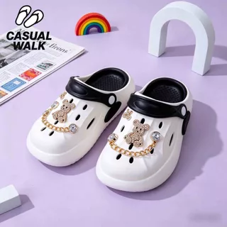 ส่งไวทันใจ🚀CasualWalk✨รองเท้าเด็กผู้หญิง ลายการ์ตูนสุดน่ารัก EVA กันลื่น ใส่สบาย ไม่เมื่อย รองเท้าหัดเดินเด็ก 24-35